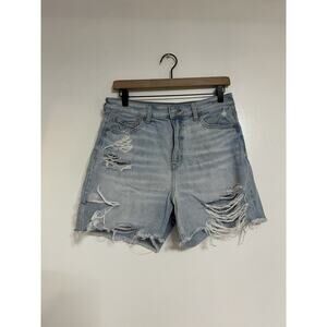 American Eagle AE Stretch Denim Baggy Mom Shorts Women's Size 8